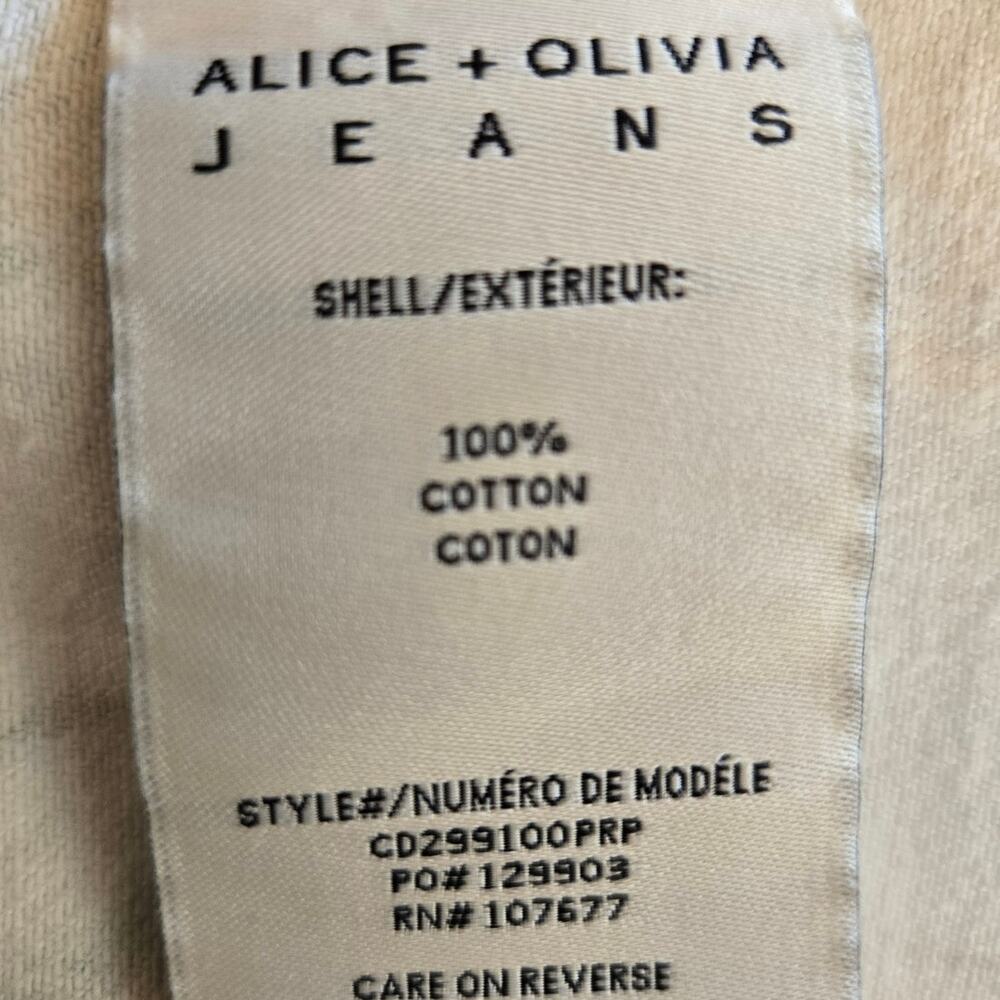 Alice‎ + Olivia Chloe Boxy Cropped Jacket Make A Statement Floral Size XS - Picture 8 of 9